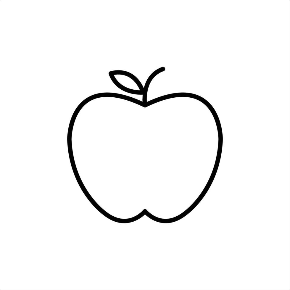 illustration of an apple vector
