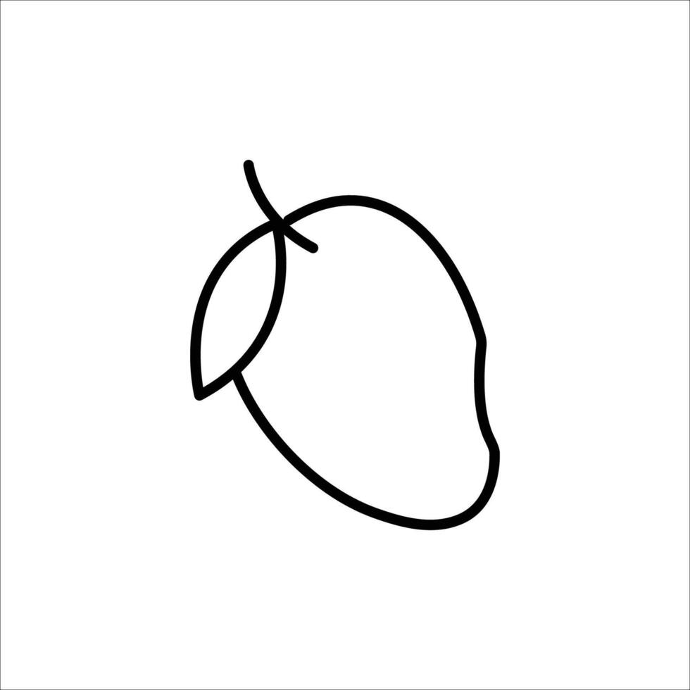 illustration of a mango vector