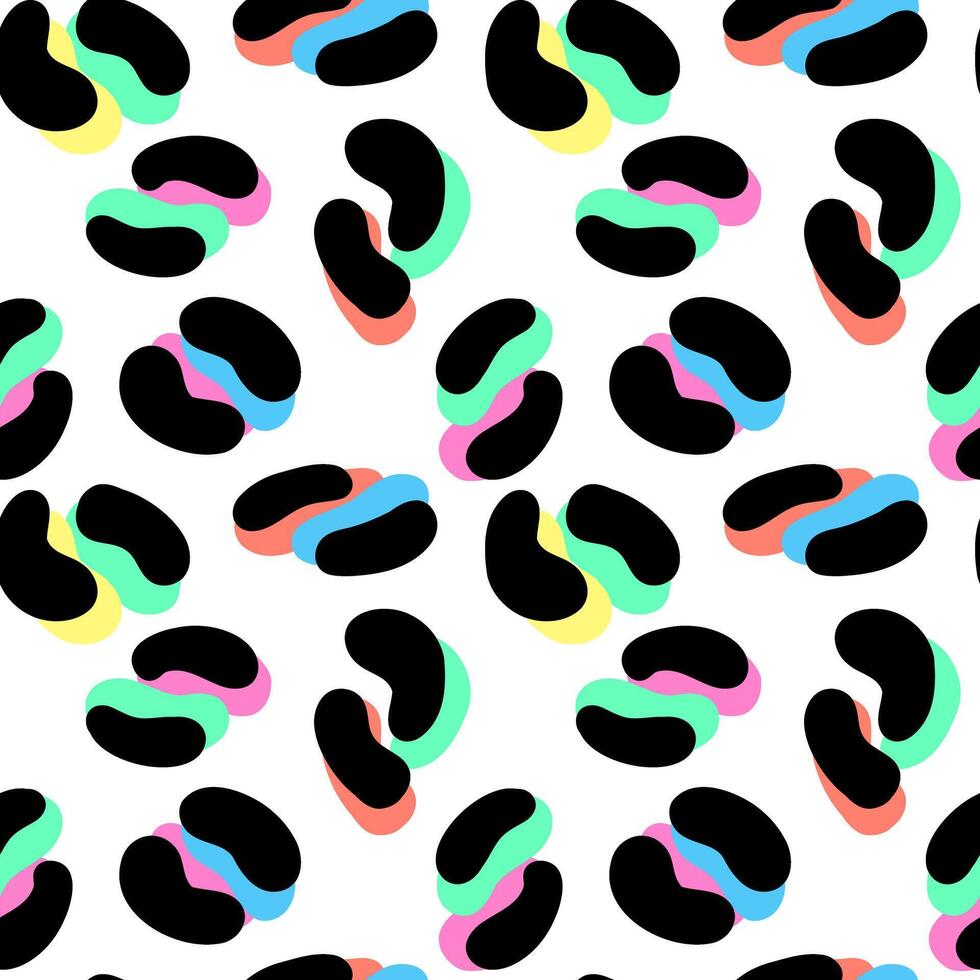 Modern abstract seamless pattern with spots vector