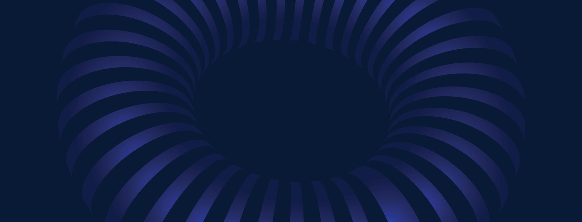 Futuristic Deep Blue Abstract Spiral Background with Glowing Radial Light, Modern Digital Motion Design for Elegant Tech-Inspired Creative Projects vector