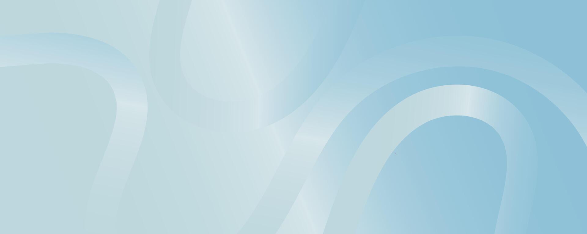 soft blue abstract wavy curved lines on bright light background, smooth fluid modern minimal design with flowing gentle shapes for stylish visual backgrounds vector