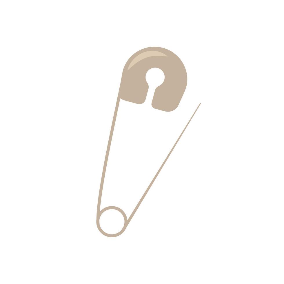 Safety pin or A safety pin illustration vector
