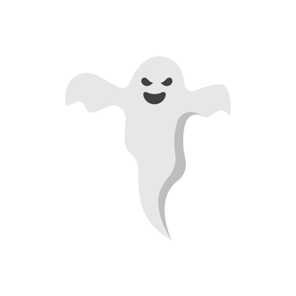 Ghost with a mischievous smile vector