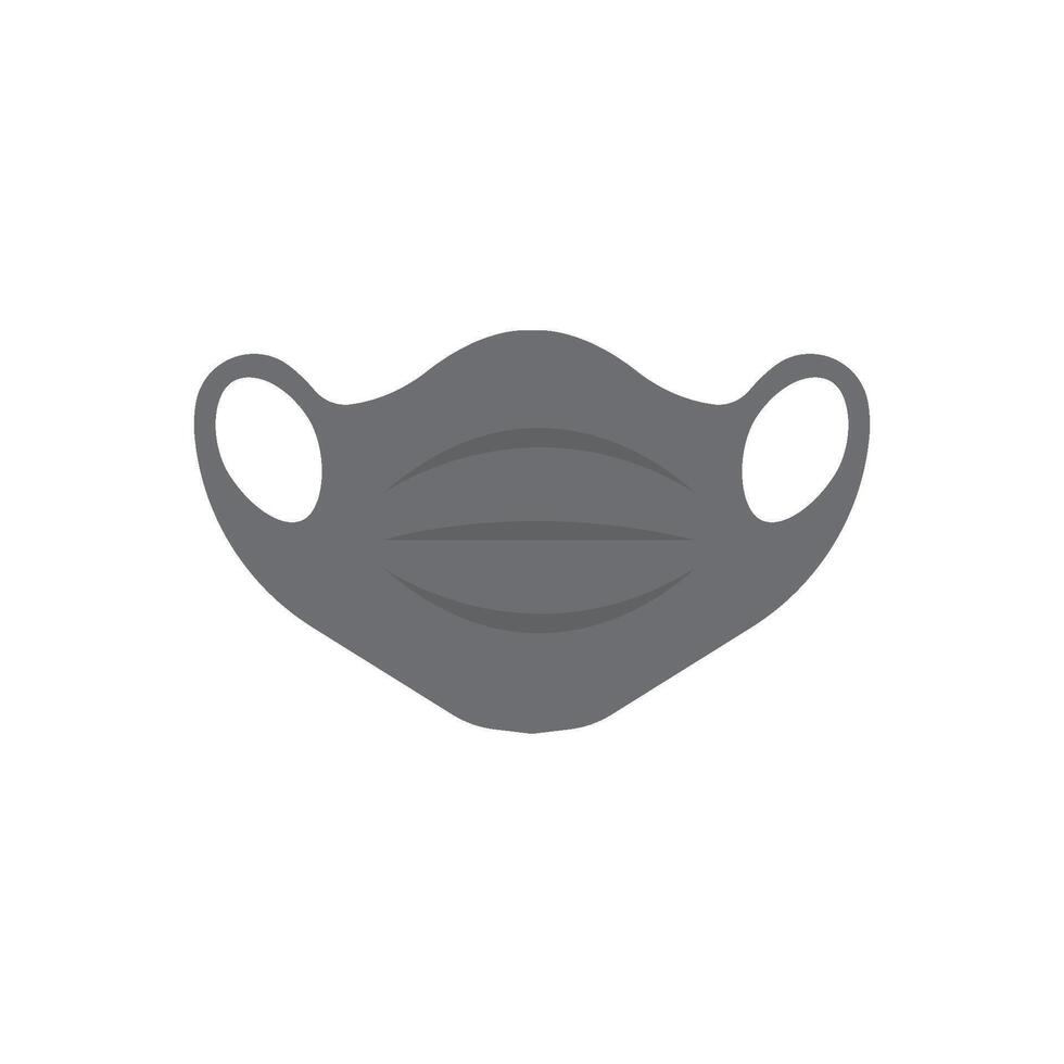 Black face mask icon design vector