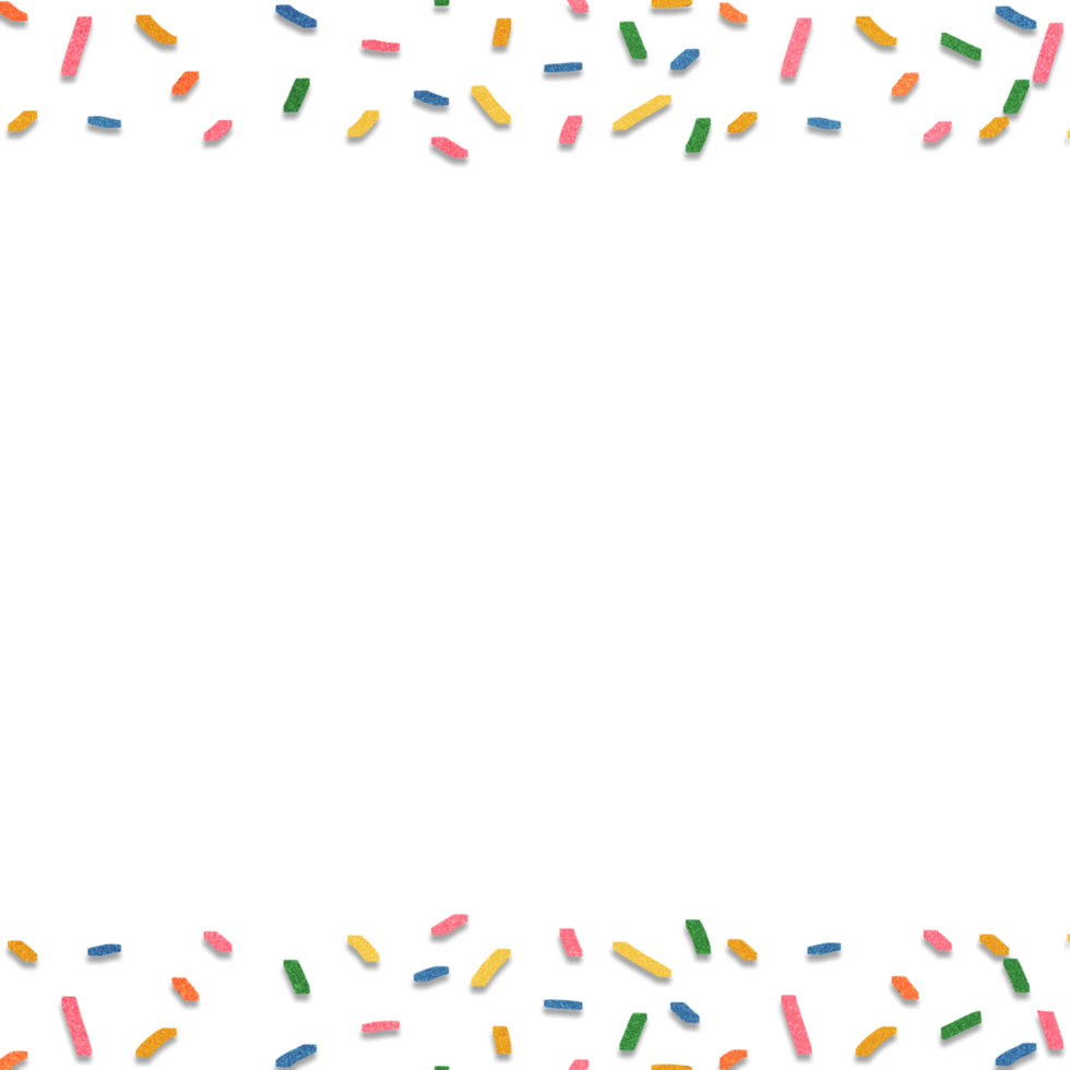 A black background with colorful confetti png