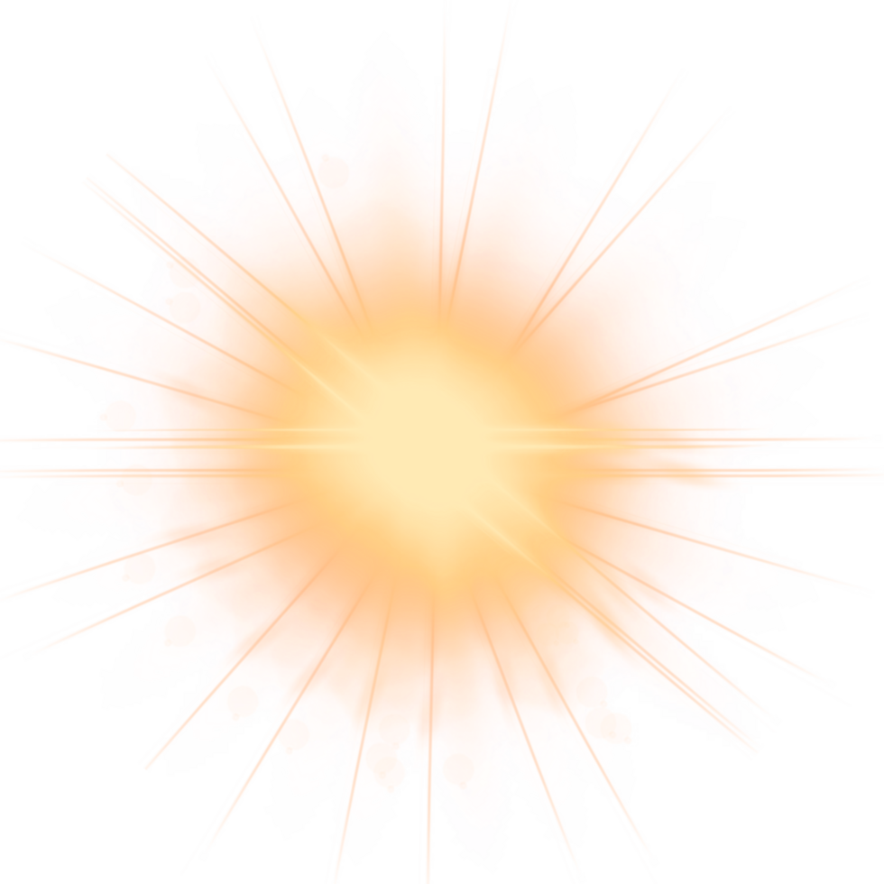 Colorful lights yellow png