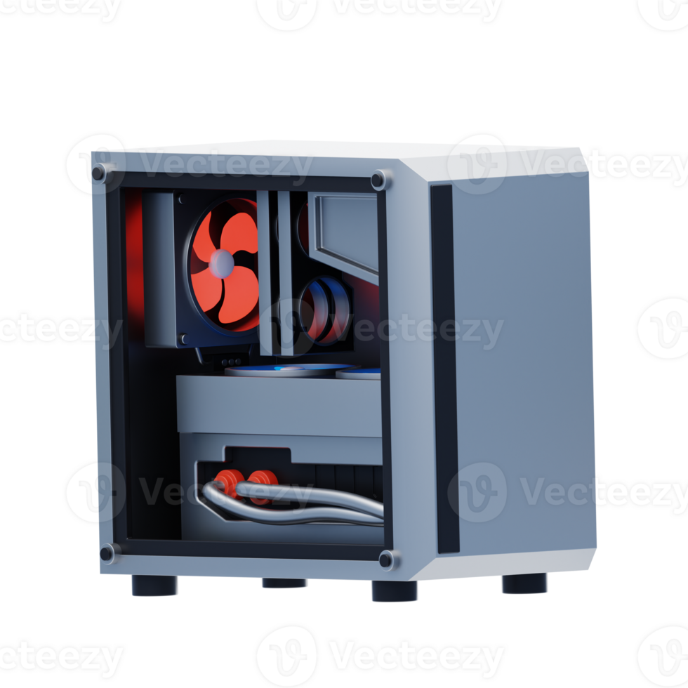 Cpu 3D Icon. Personal Computer 3D Icon png