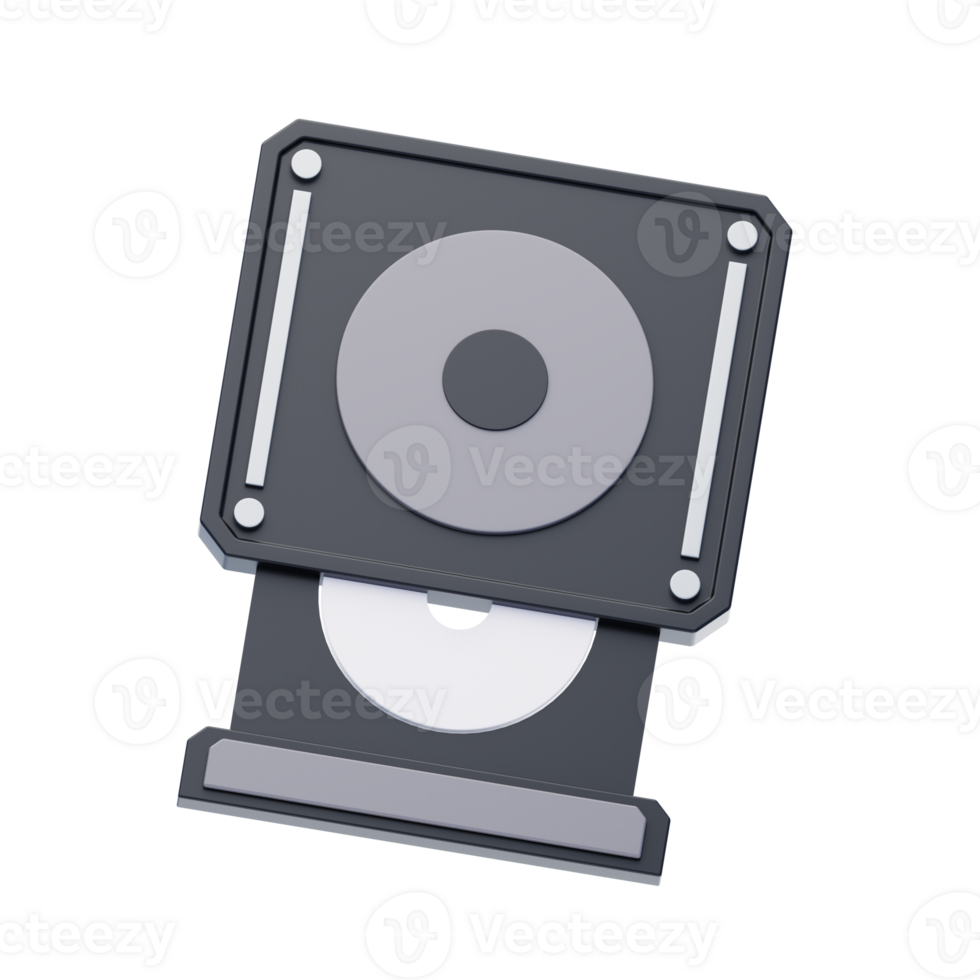 Cd Drive 3D Icon. Computer Hardware Part png