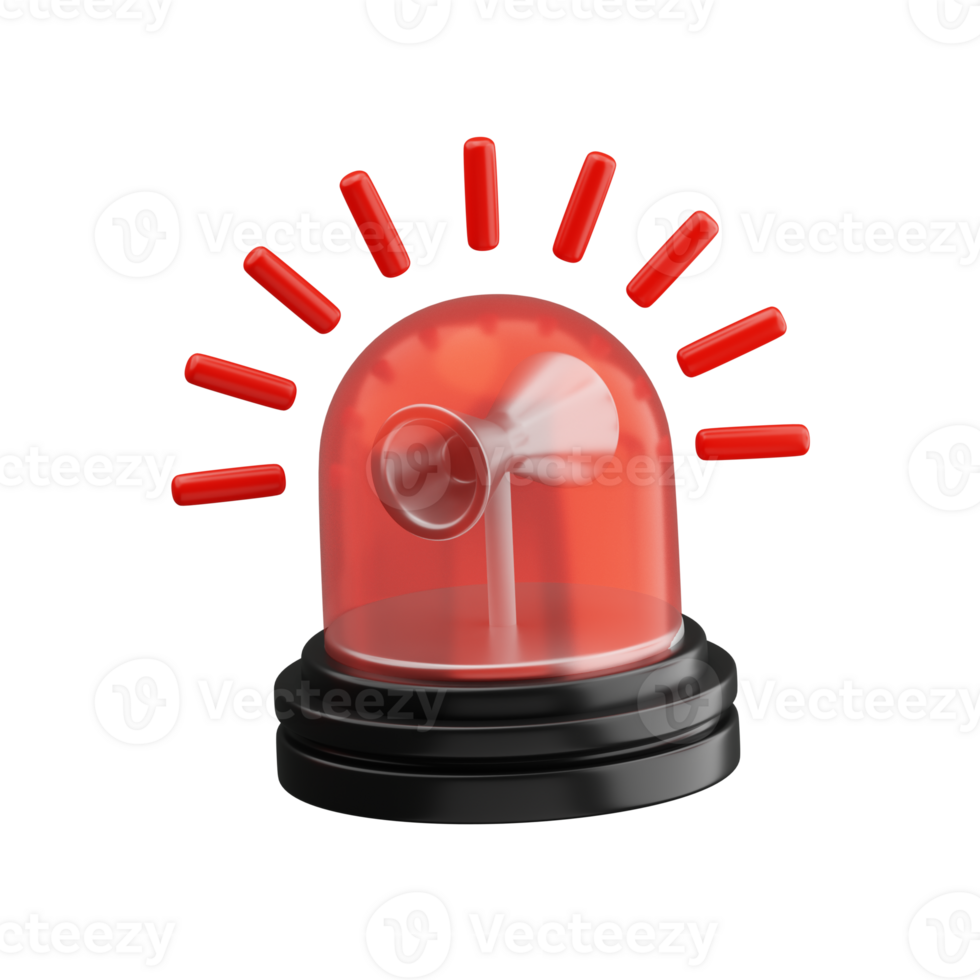 Emergency Siren 3D Icon. Siren 3D Icon png
