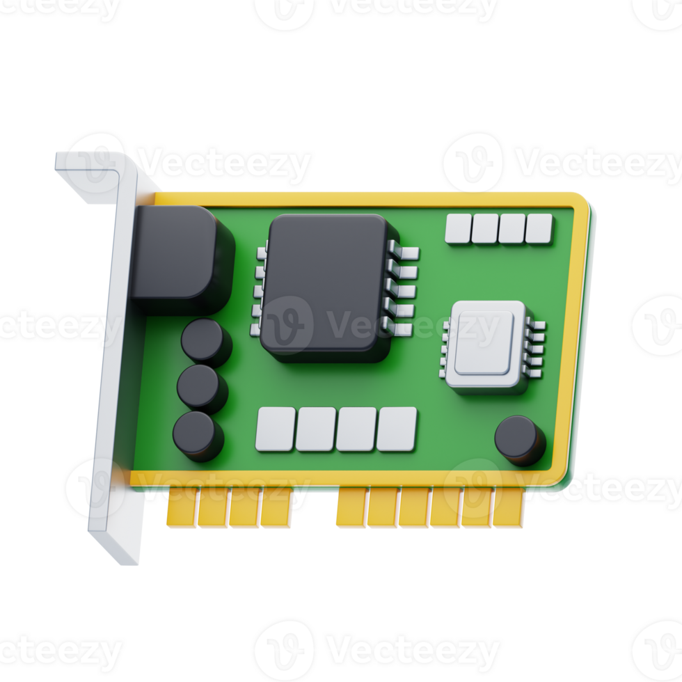 Network Interface Card 3D Icon png