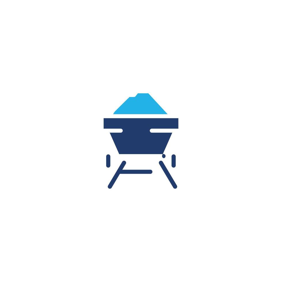 coal energy colored icon design good for web or mobile app vector