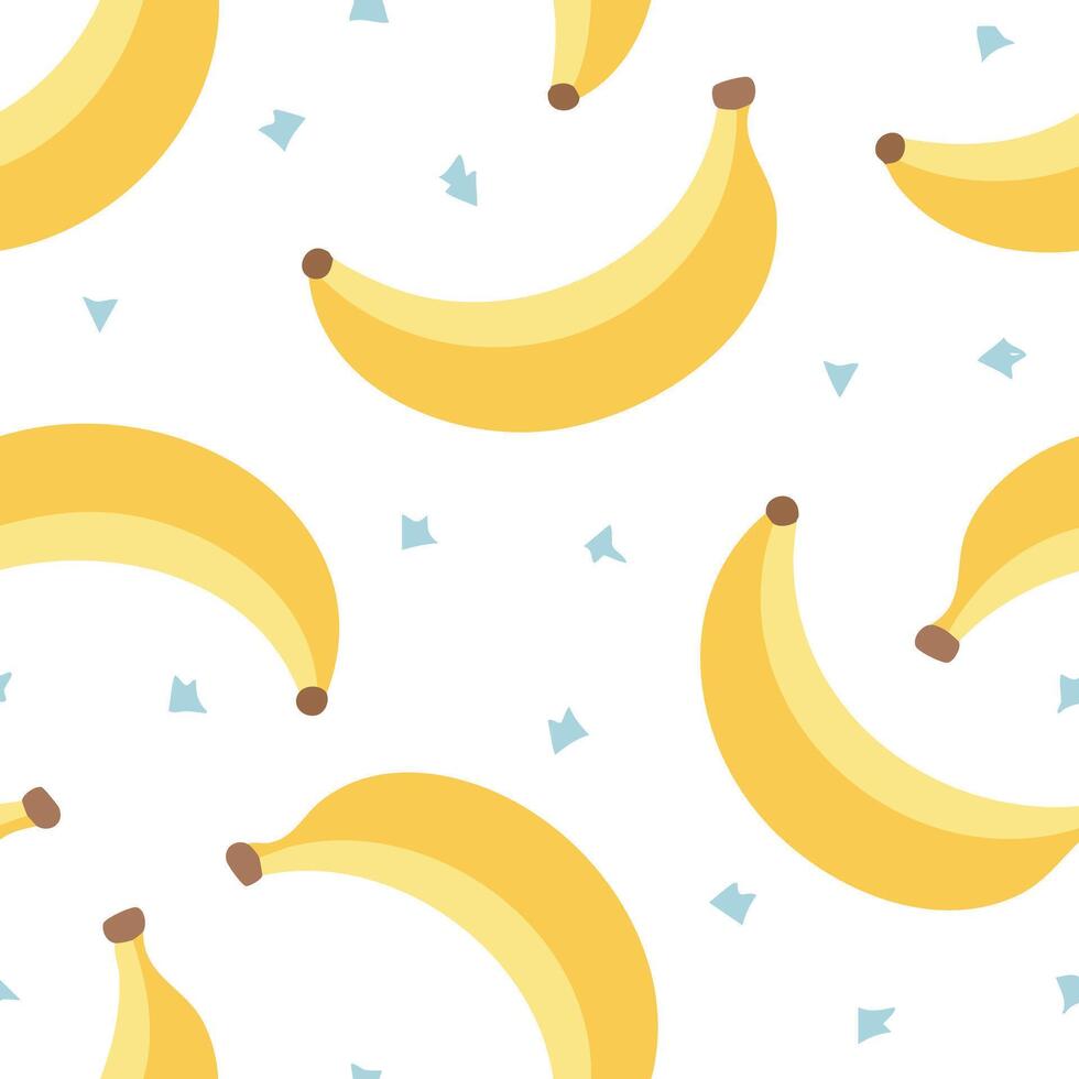 seamless pattern cute banana with pastel color vector