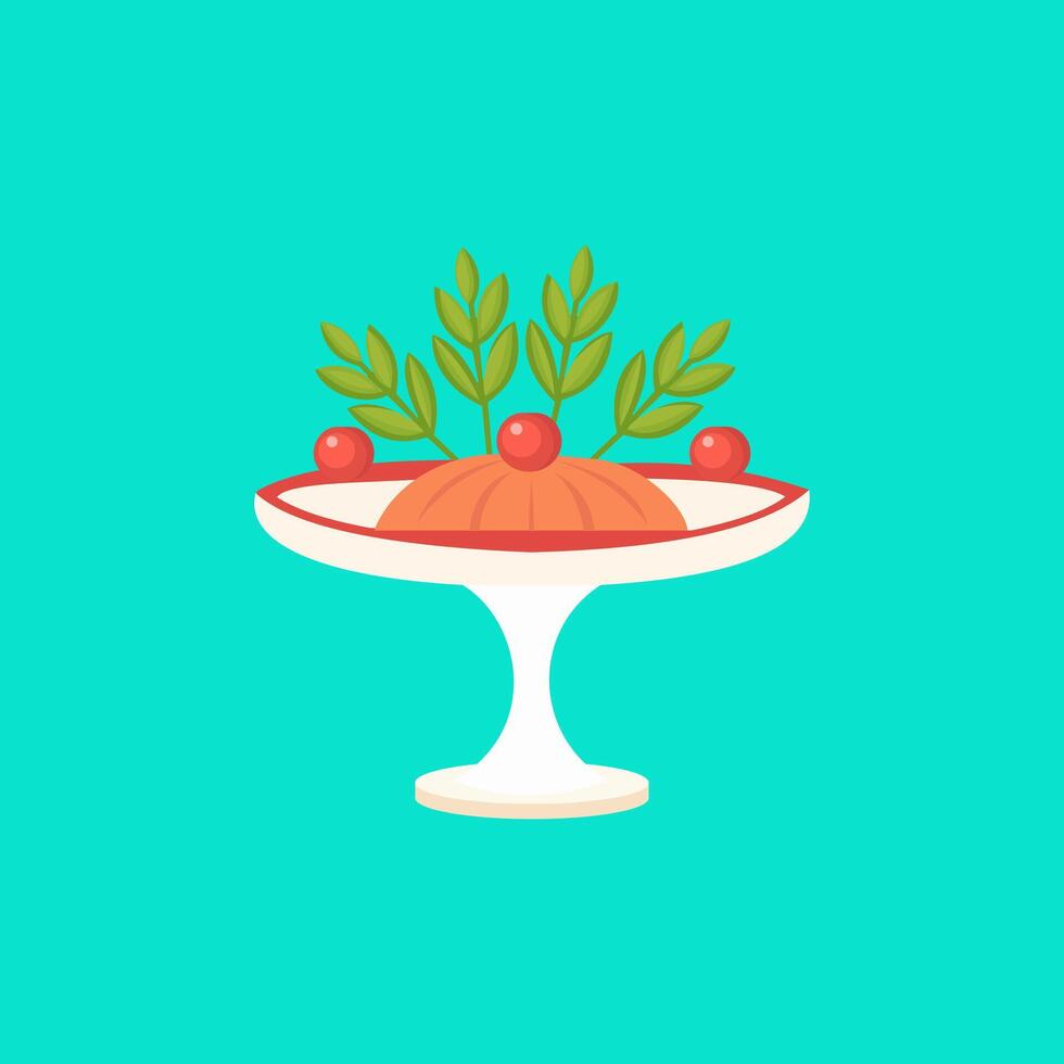 Elegant Epergne Centerpiece Icon vector