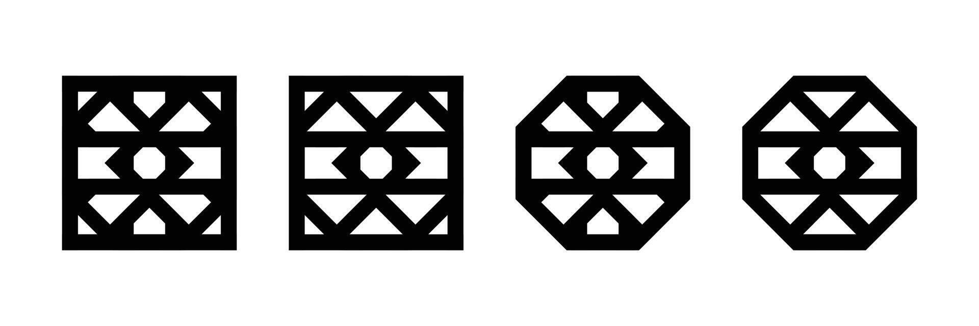 Black geometric shape design banner. vector