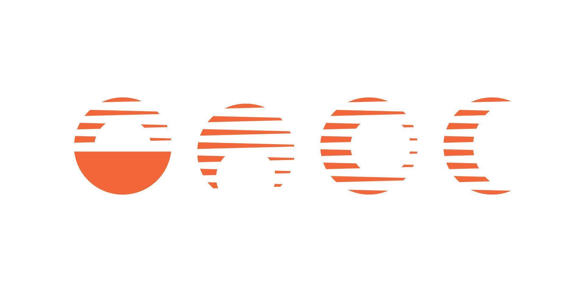 logo design sun modern simple abstract template creative vector
