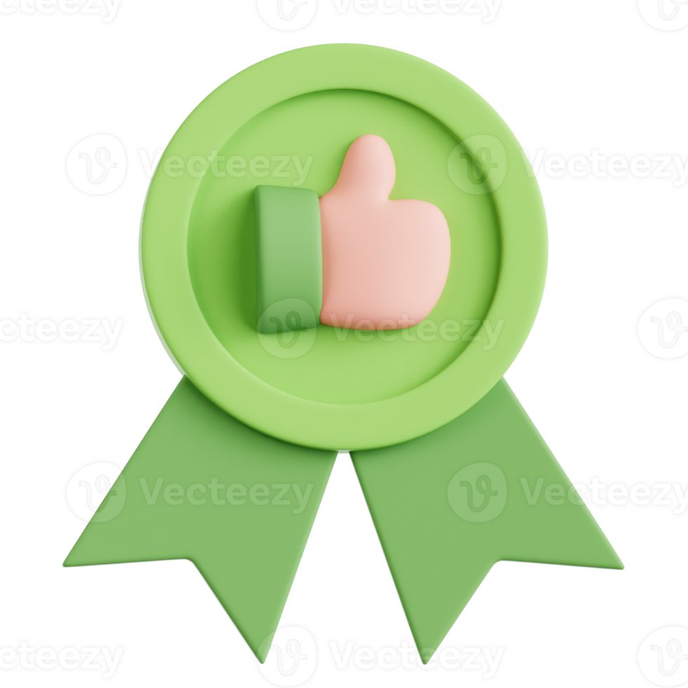 Thumbs Up Award Badge png