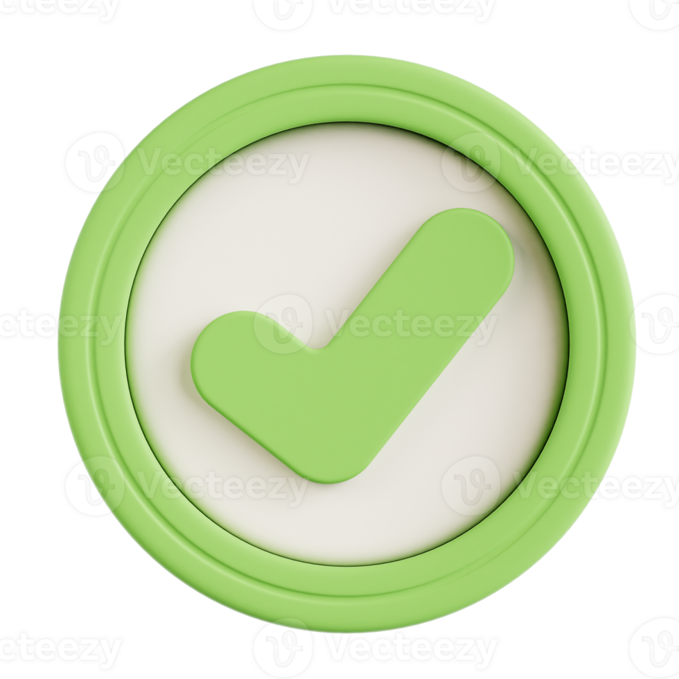 Checkmark Icon 3D png