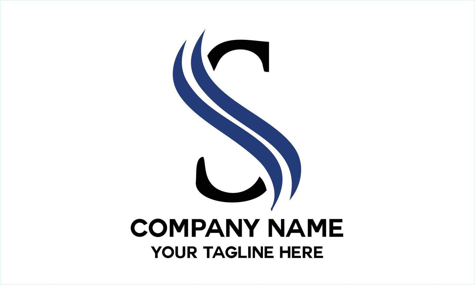 letter S unique logo vector