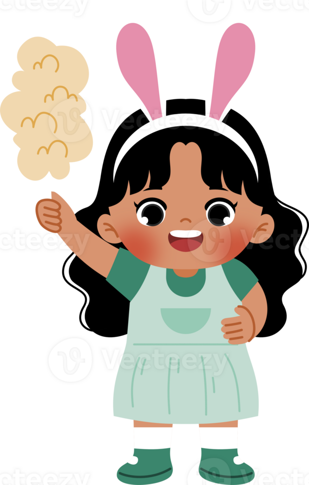 kid in festival holding cotton candy png