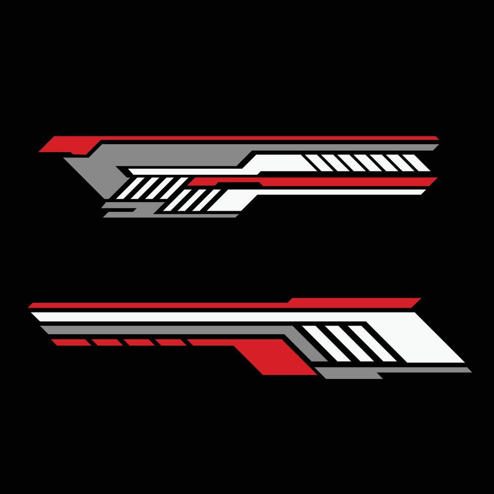 Car livery sticker template design. Car sticker modification vector