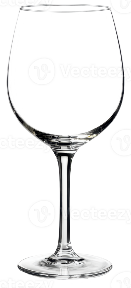 Elegant Empty Wine Glass Crystal Clear Stemmed Perfect for Wine Tasting Beverage Photography Isolated On Transparent Background png