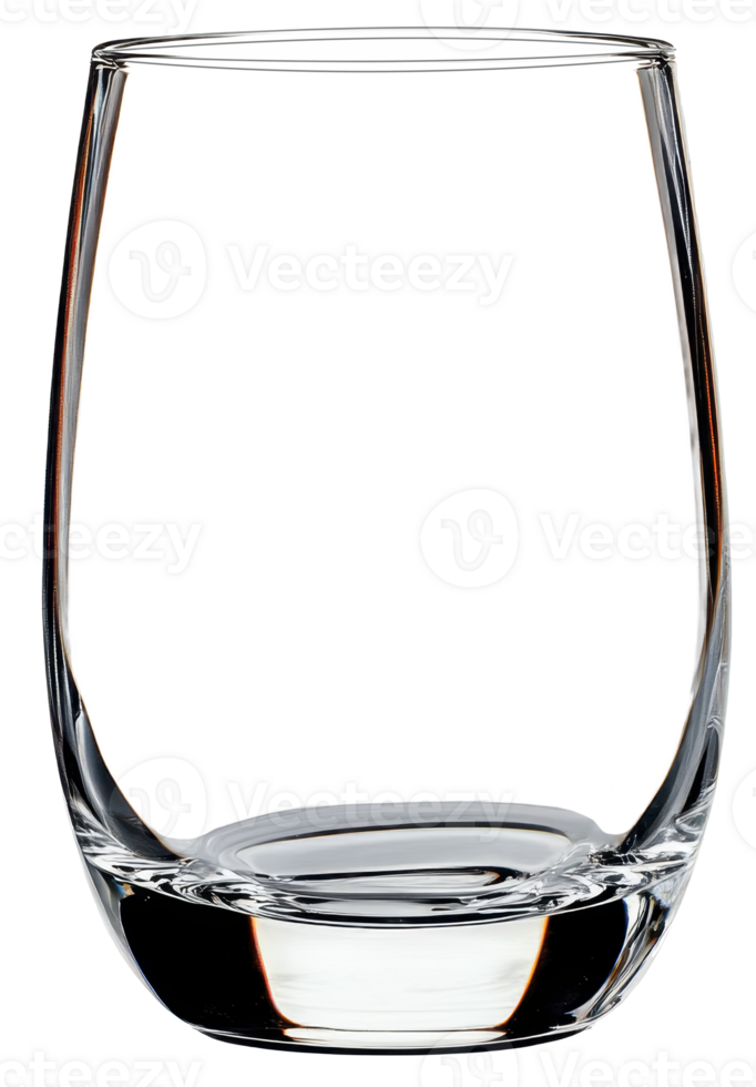 Elegant Empty Crystal Whiskey Glass Tumbler Clear Drinkware Beverage Isolated On Transparent Background png