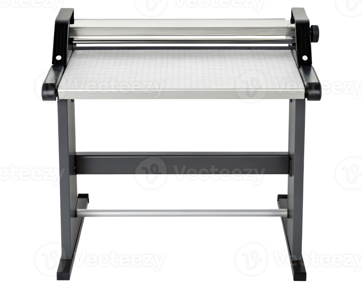 Versatile cutting table with a sturdy design on a transparent background png