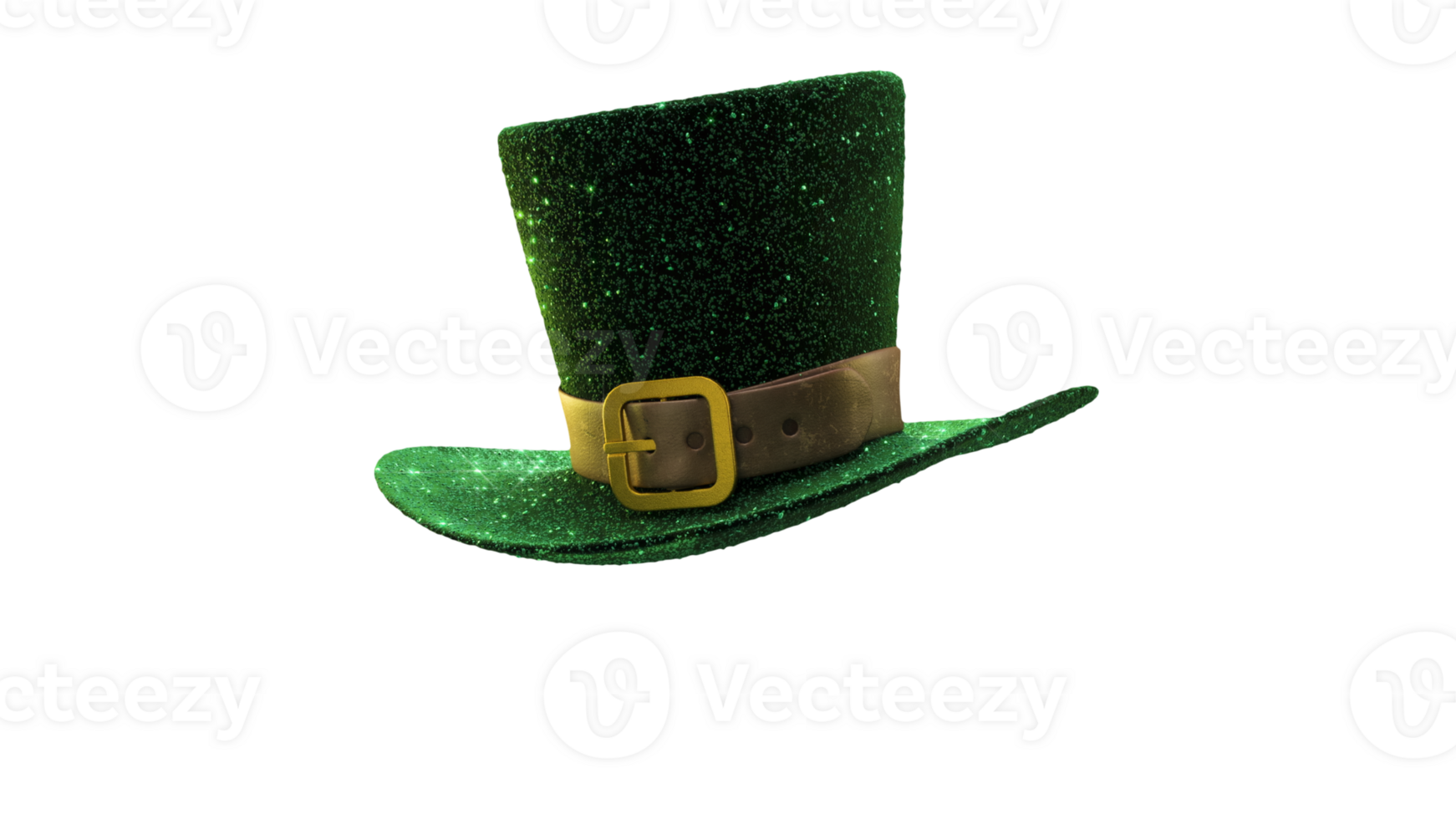 A Sparkling Green Leprechaun Hat that is perfect for all kinds of festive celebrations png
