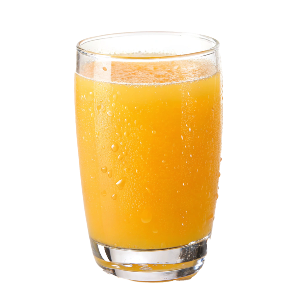 Refreshing glass of orange juice png