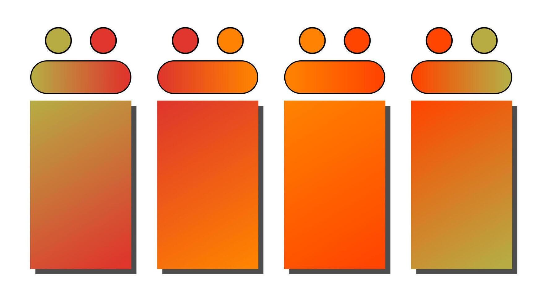 Set of gradient background. Cover set design with Chartreuse, Chili Pepper, Orange, Red Orange color. Beautiful abstract gradient for covers, wallpapers, branding, business cards illustration vector