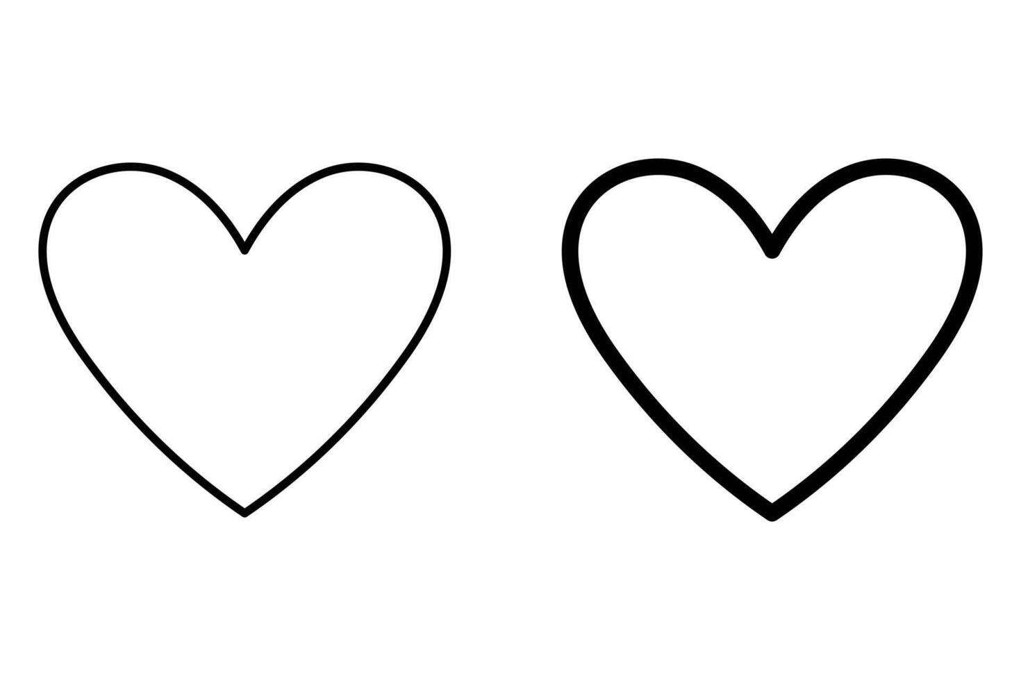 Love Icon Illustration Heart Symbol and Like Icon Design vector