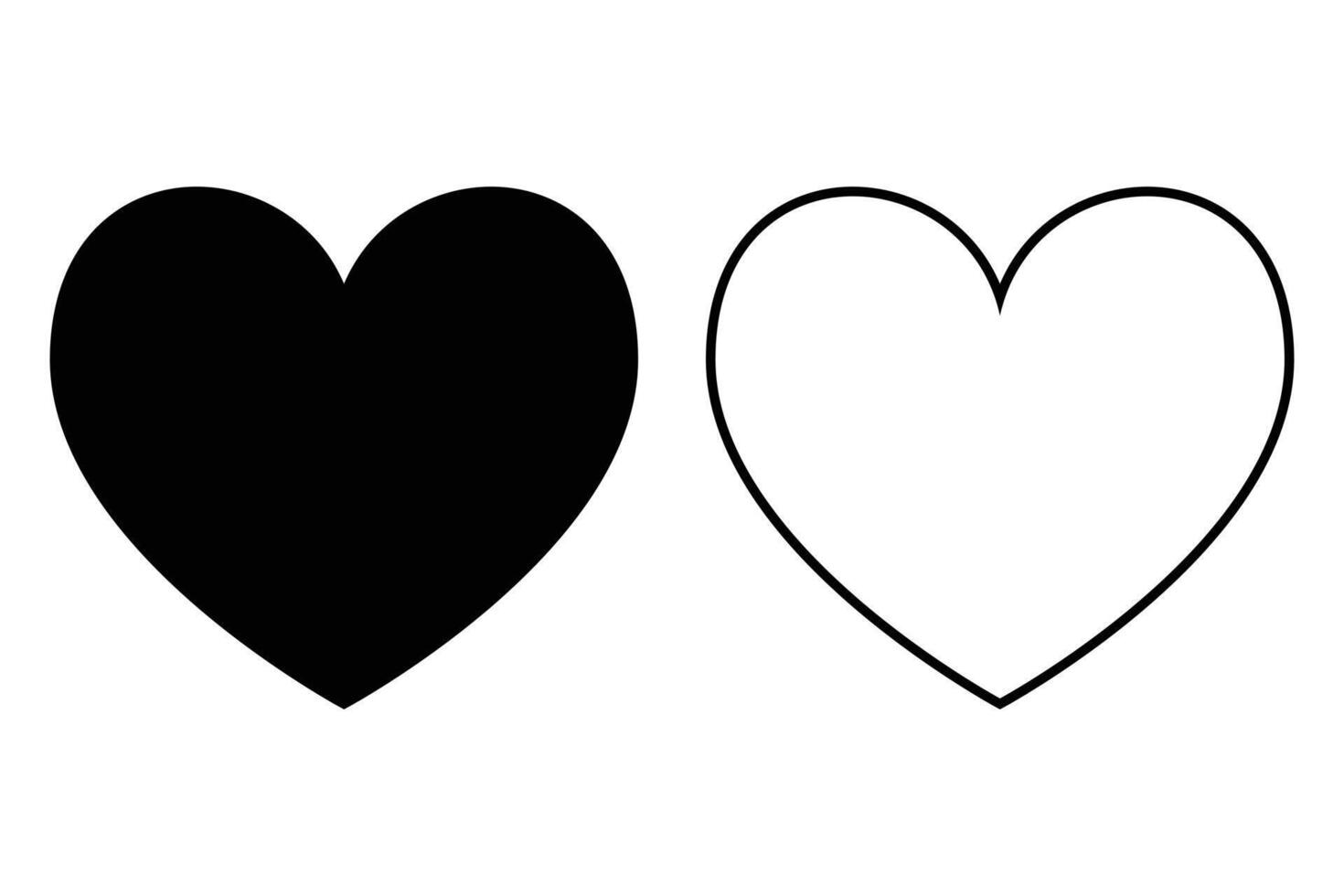 Love Icon for Web and Mobile App Heart Sign and Symbol Like Icon vector
