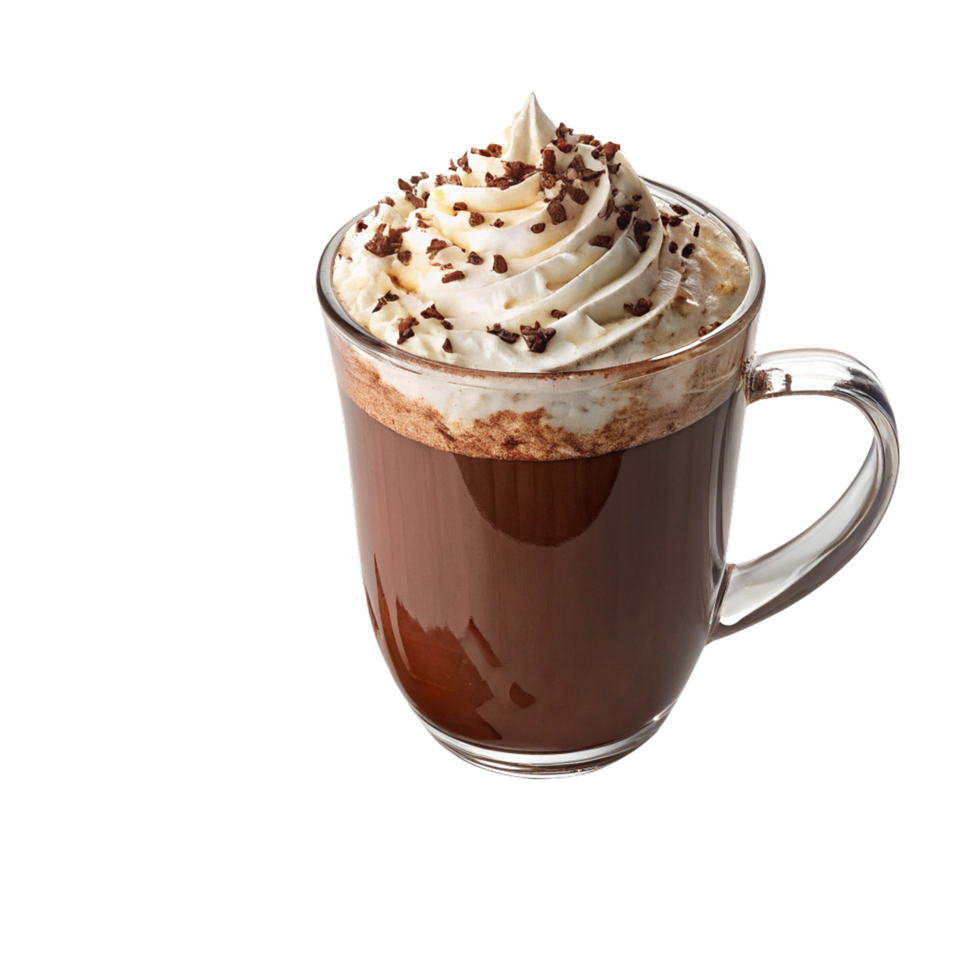 Hot chocolate isolated on transparent background png