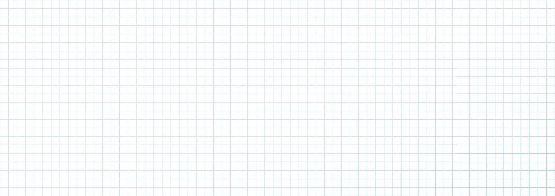 Blank Grid Paper Background With Blue Lines In Horizontal Orientation For Math, Notes, Sketches, Or School Projects. Clean Empty Graph Sheet Template. Illustration. vector