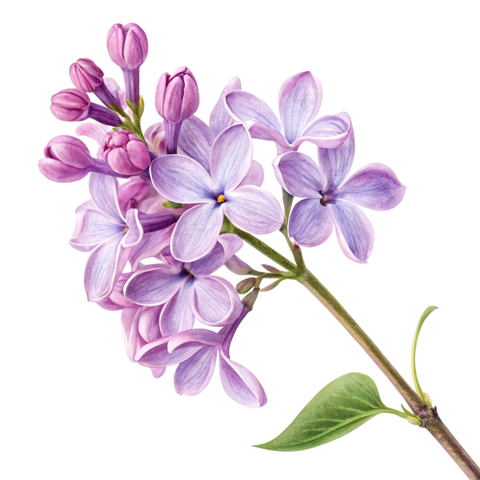 Lilac flower isolated on transparent background png