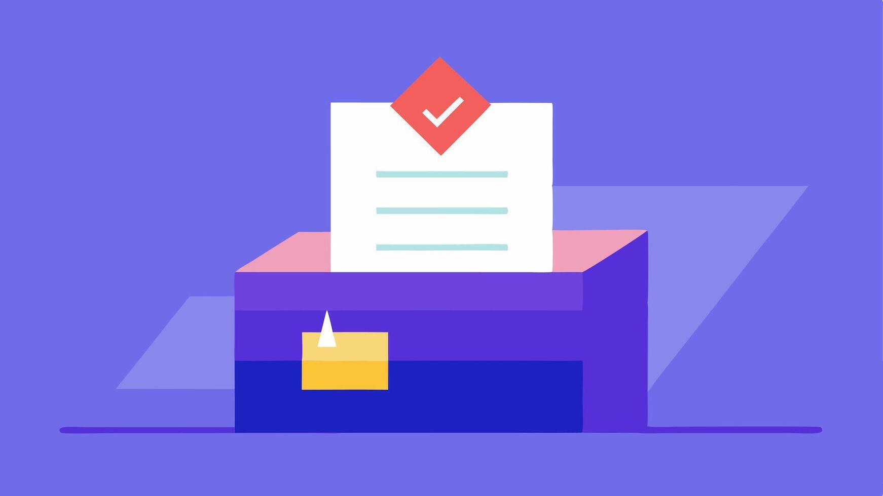 Decentralized Vote Ledger. vector