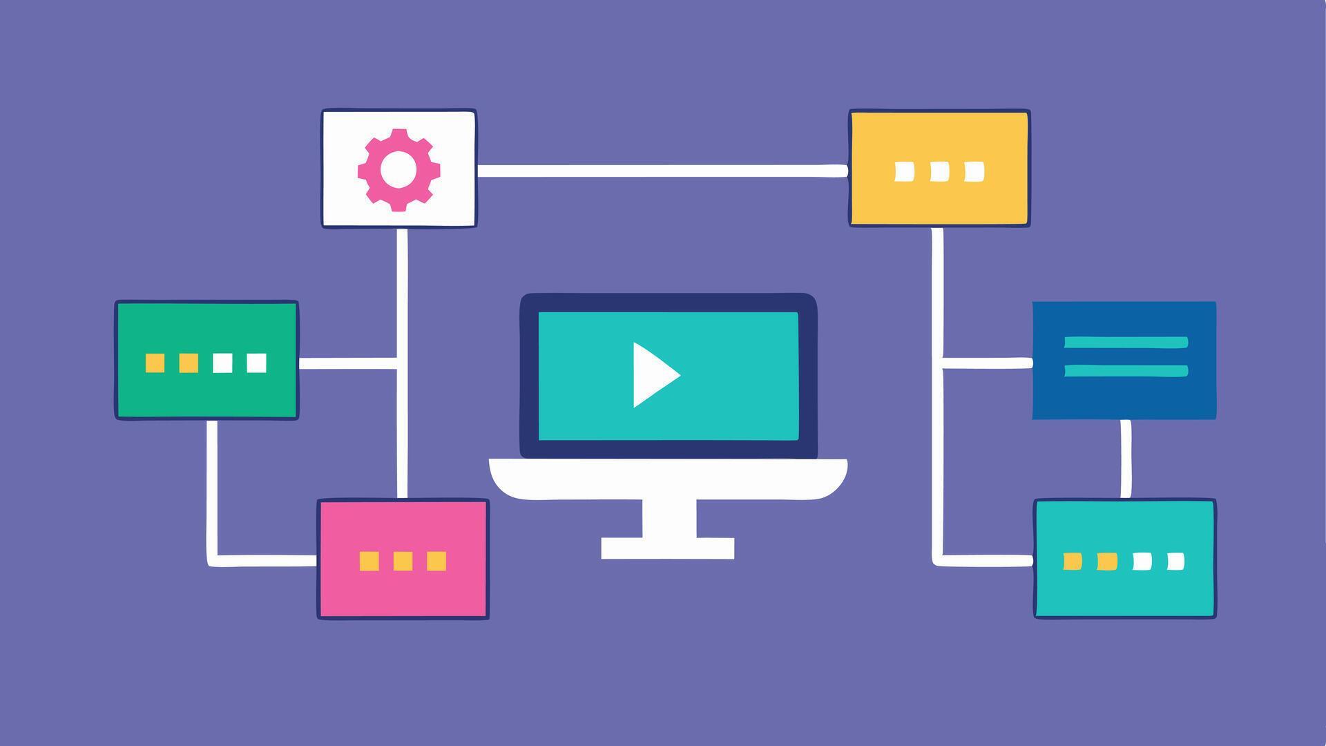 Code Flowchart A flowchart displayed on a computer screen with an AI ...