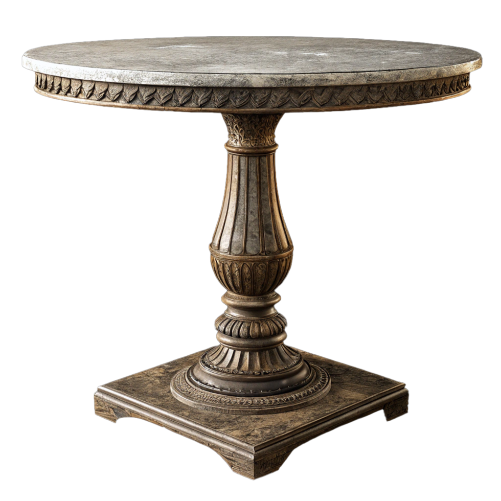 Round table isolated on transparent background png