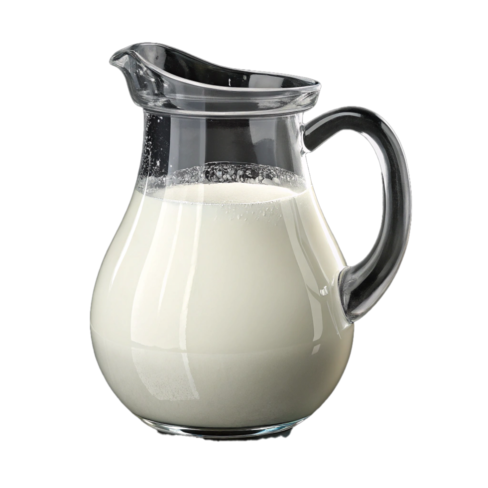 Refreshing glass jar milk png