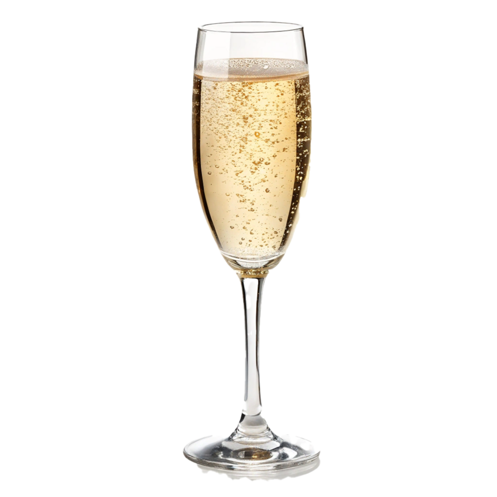Champagne glass on transparent background png