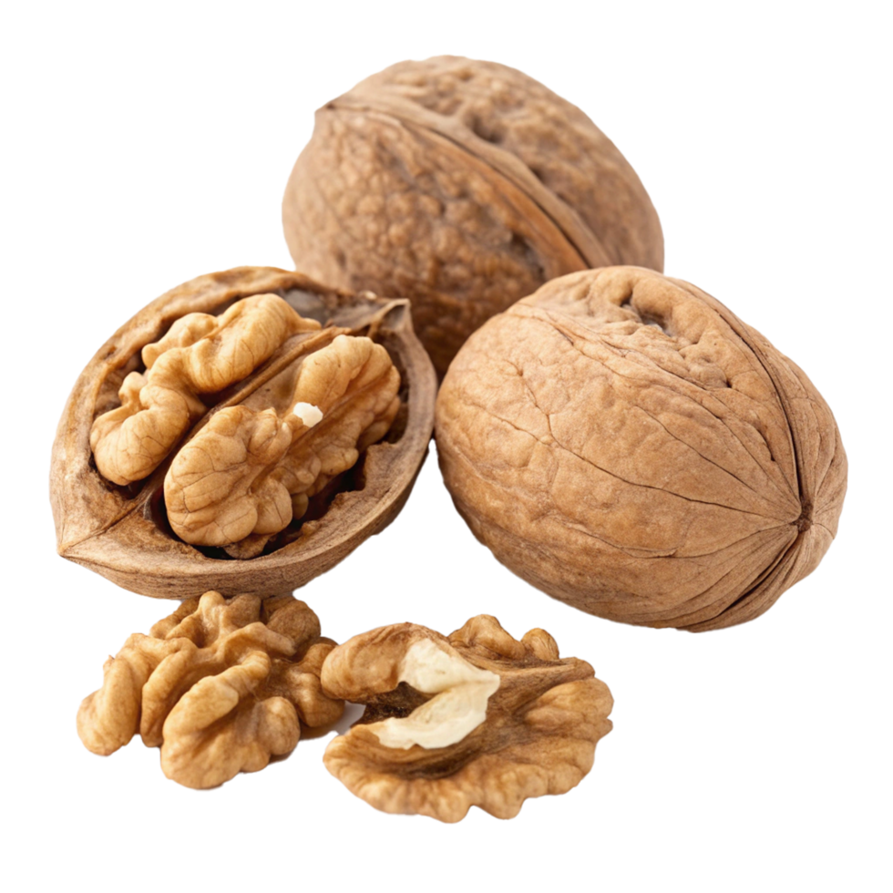 Walnuts on transparent background png