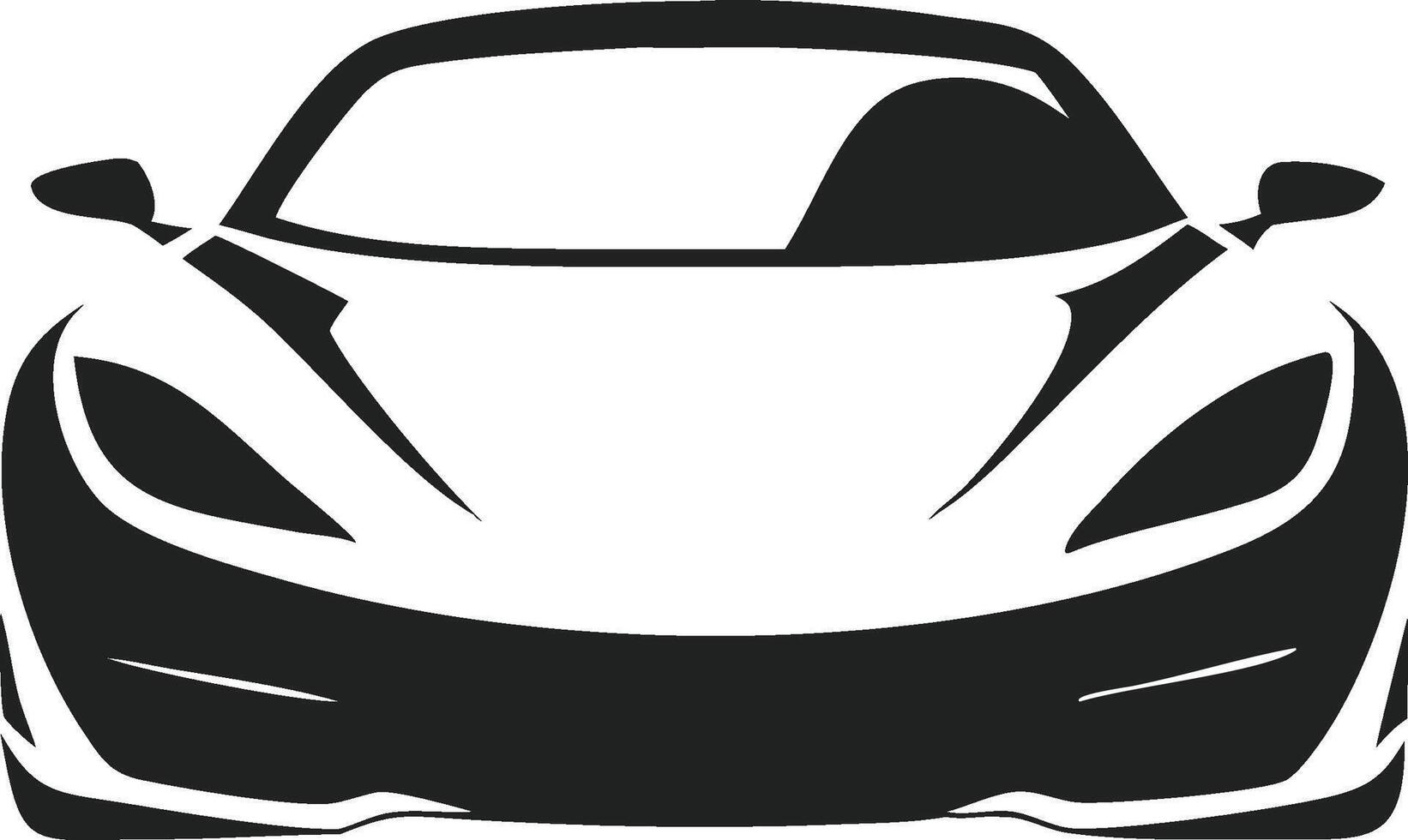 Stylish Car Front View Illustration Modern Automotive Design vector