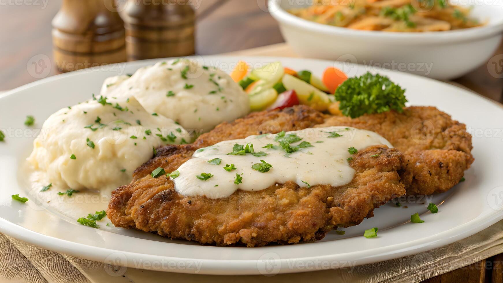 Country fried steak foods photo