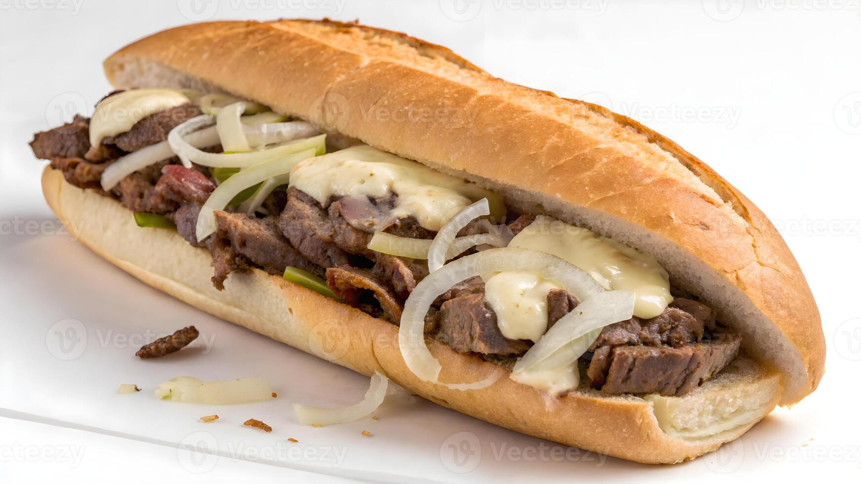 Philly cheesesteak fast-food photo