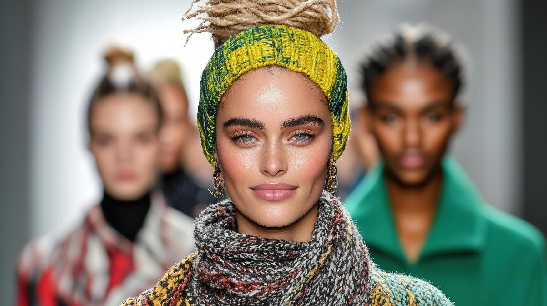 A model walks the runway at the fallwinter 2019 fashion week photo