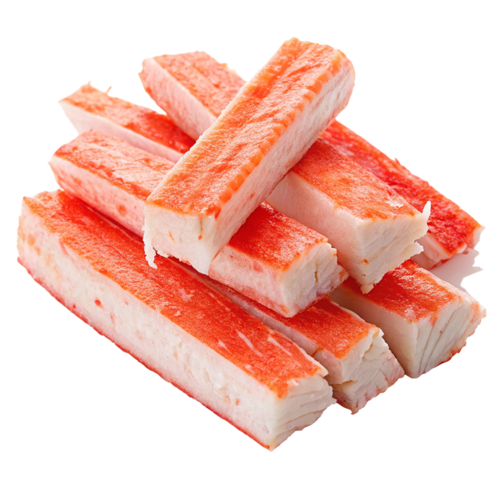 Imitation crab meat isolated png
