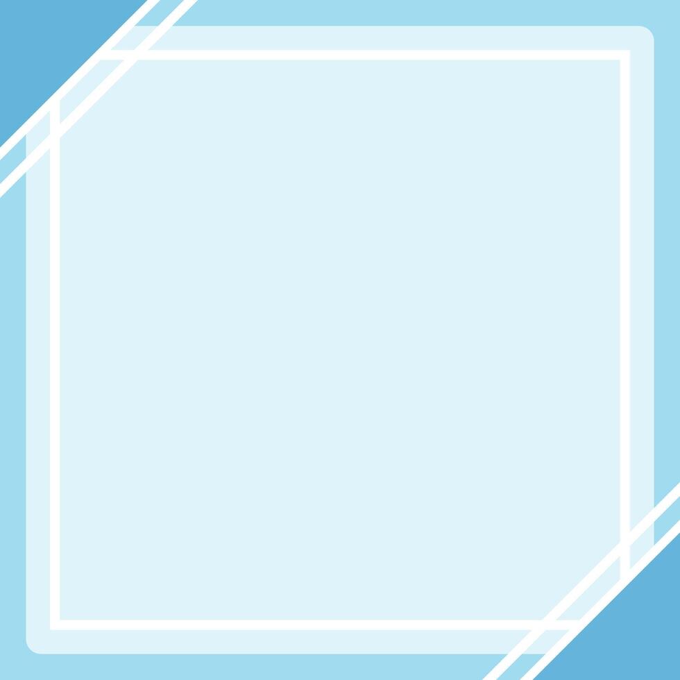 light blue square frame for banner ad, graphic frame for sale banner background, advertising banner frame for presentation vector
