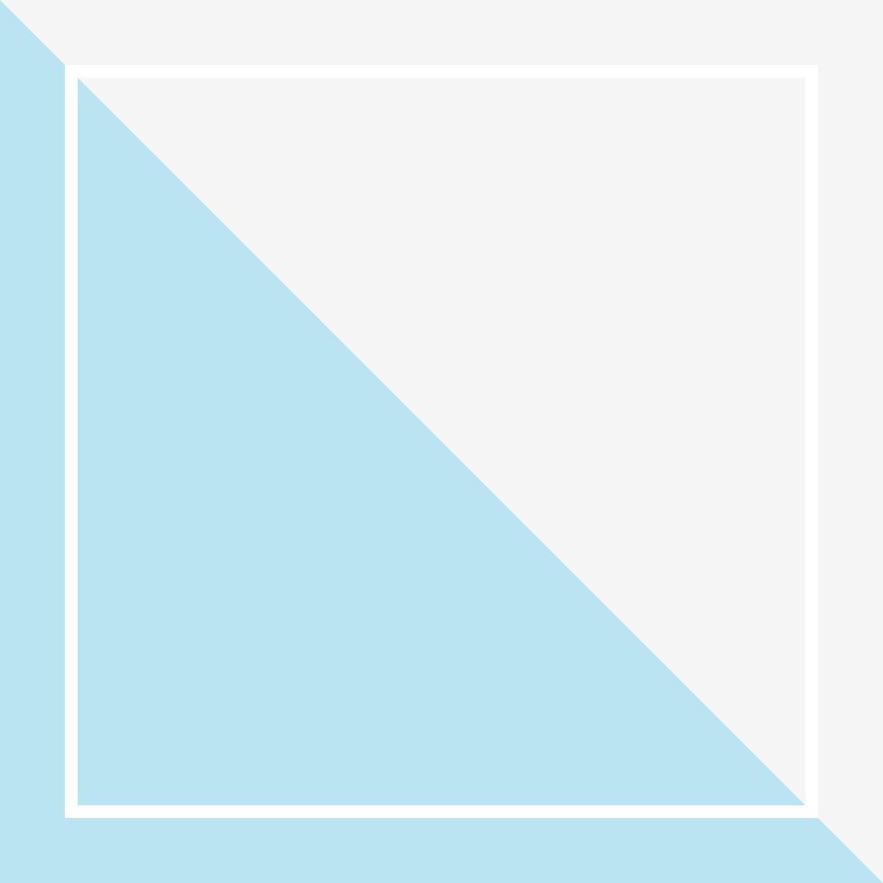 white blue square frame for banner ad, graphic frame for sale banner background, advertising banner frame for presentation vector