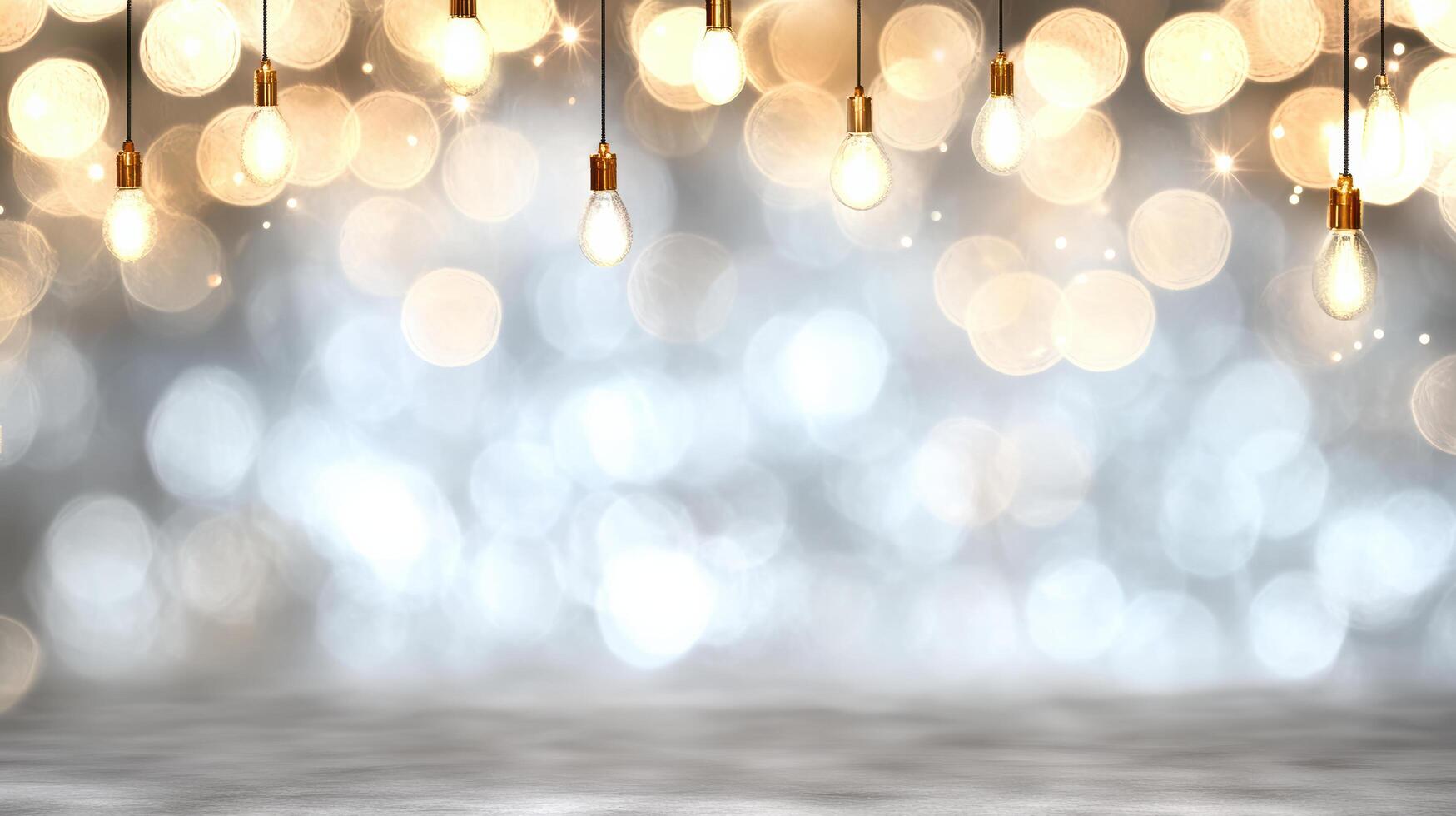 Christmas lights on a white background photo