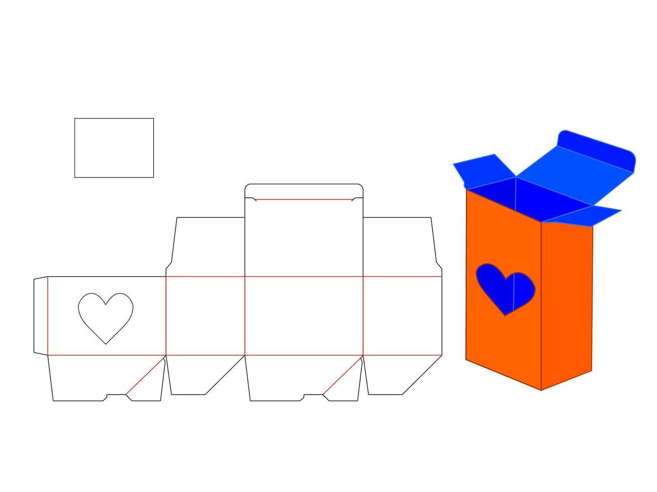 Elegant Heart Shape Window Box LASER CUT Design Files vector